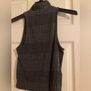 Dark grey American eagle crop top